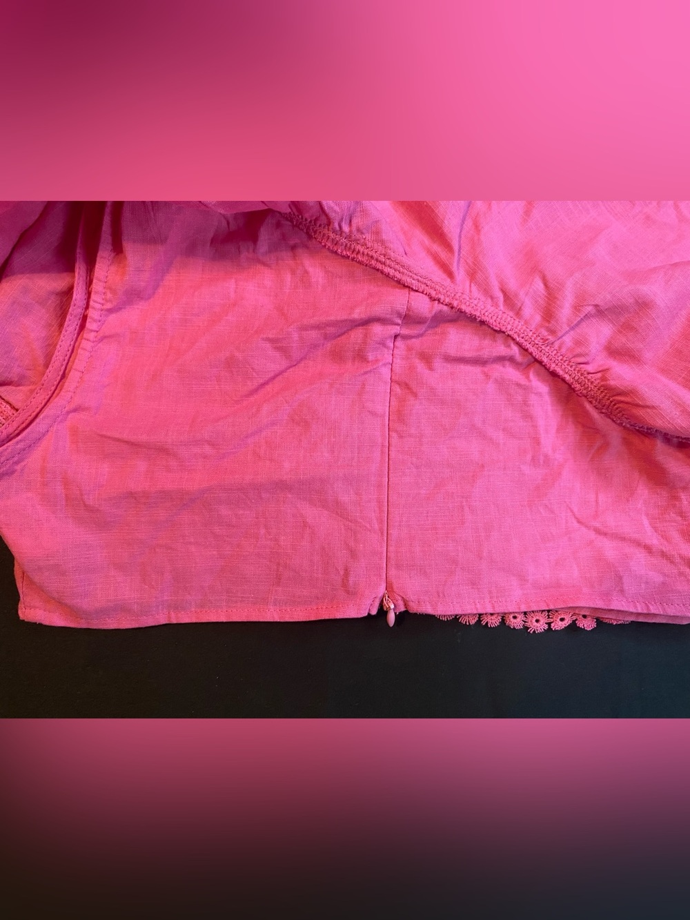 Pink Off-Shoulder Ruffle Top - Picture 4 of 6